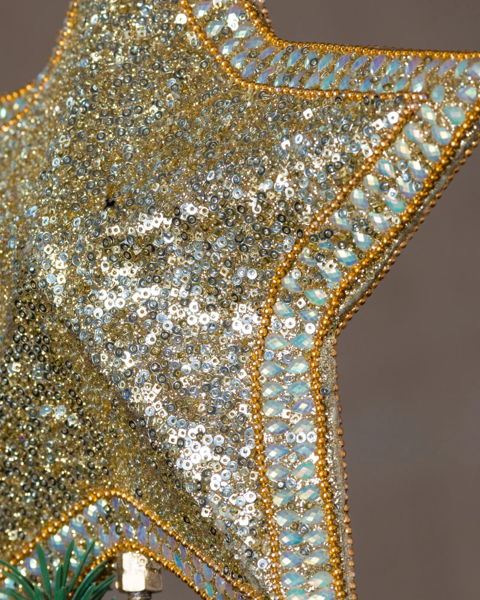 All Over Beaded Star Christmas Tree Toppers