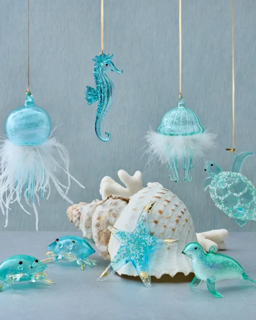 Coastal Chic Christmas Ornament Collection