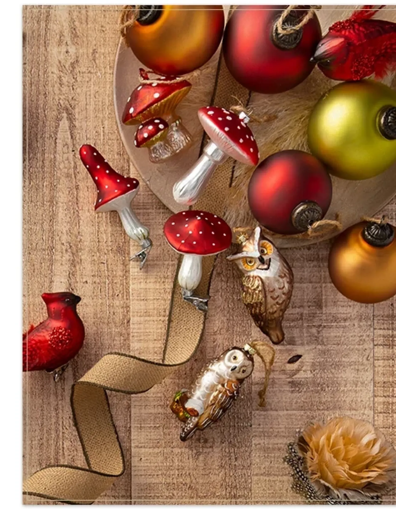 Enchanted Woodlands Christmas Ornament Collection