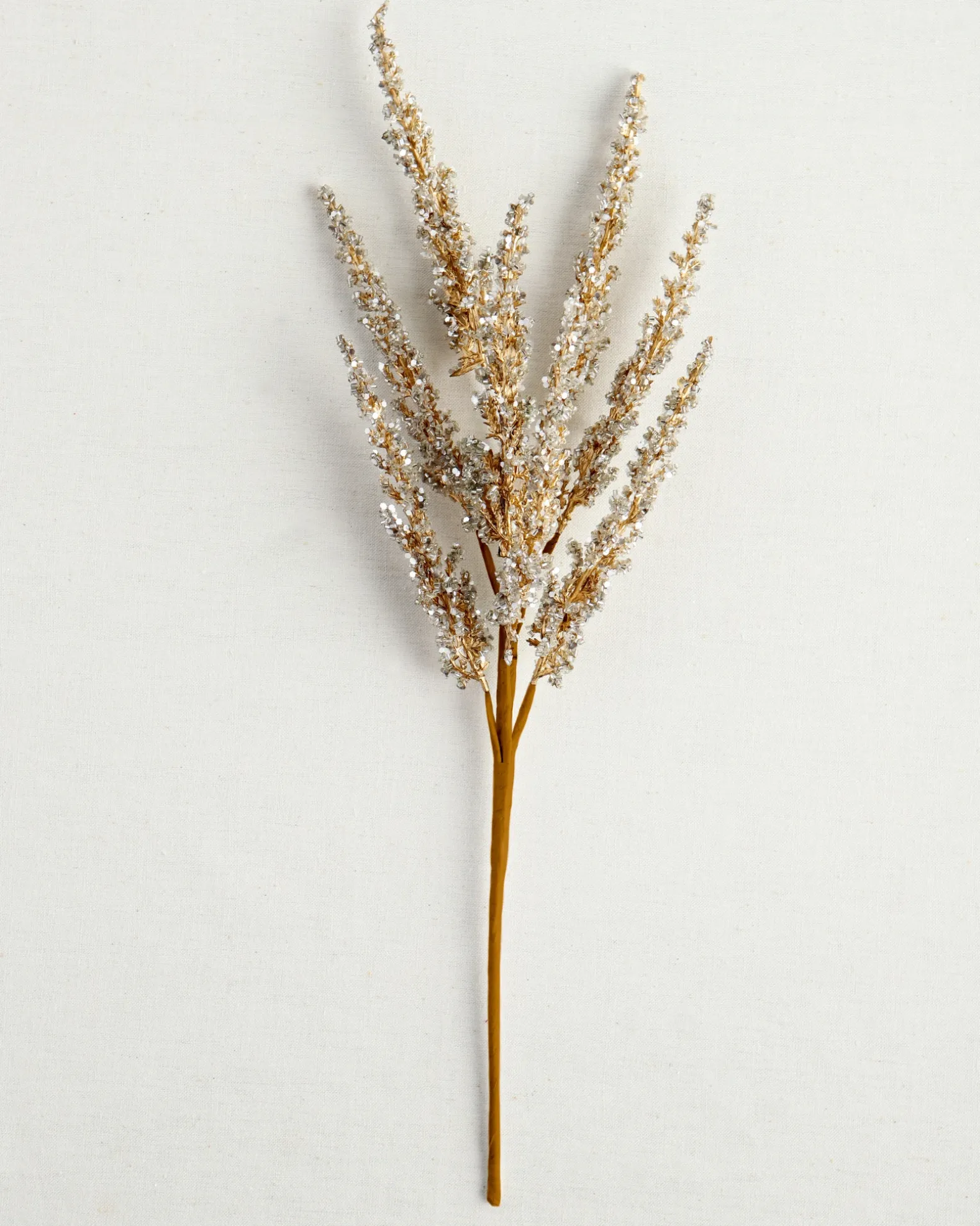 Gold Metallic Plume Christmas Tree Picks
