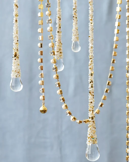 Icy Teardrop Ornament Collection