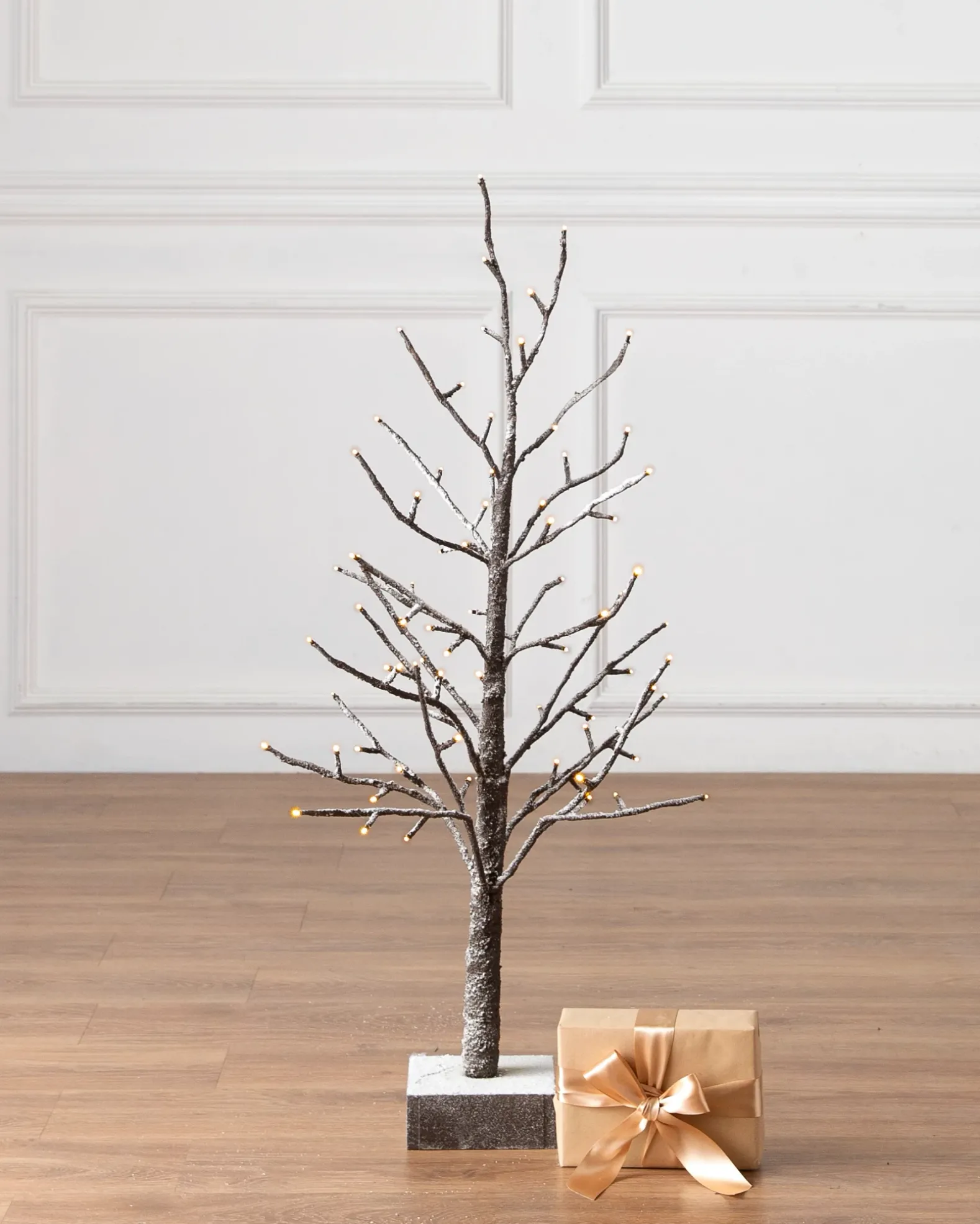Lit Snowy Branch LED Trees