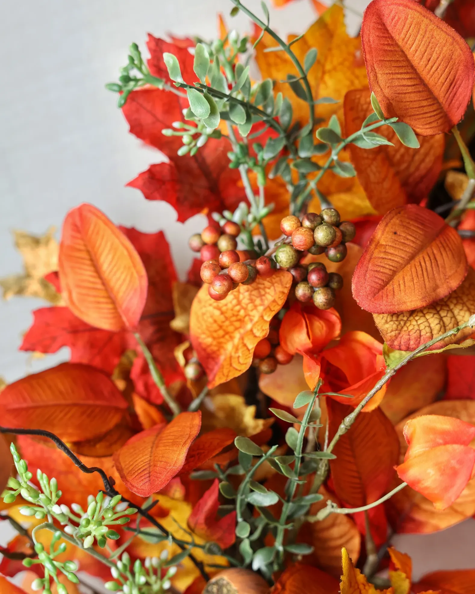 Maple Leaf & Japanese Lantern Foliage