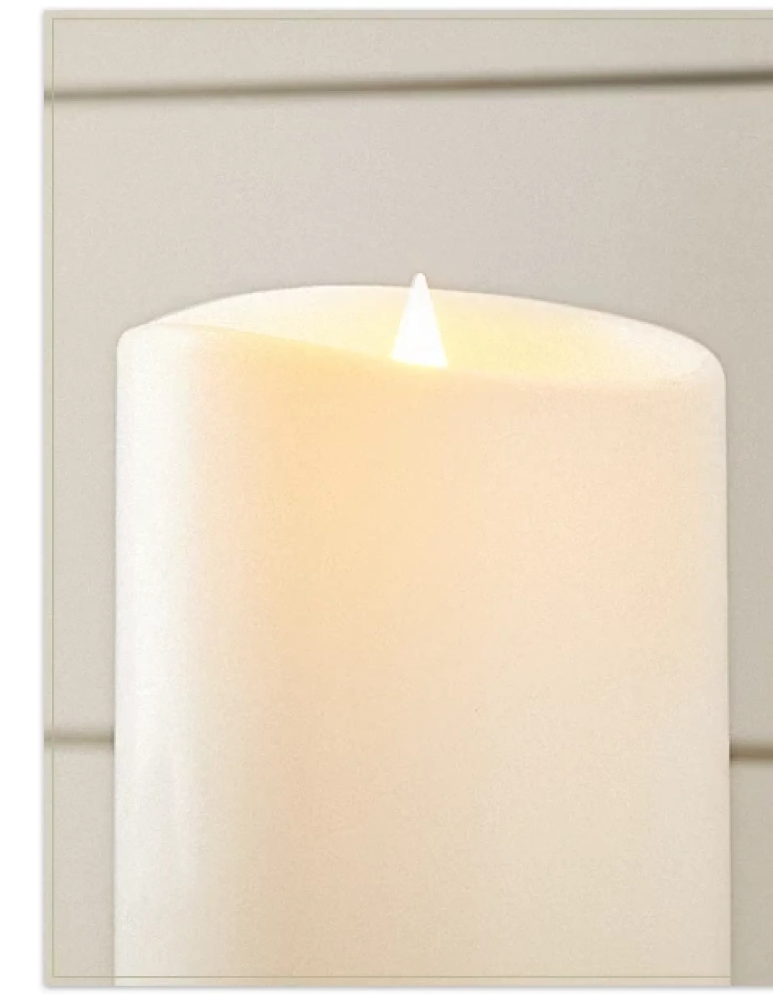 Miracle Flame LED Outdoor Pillar Candles