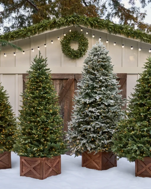 Wooden Crate Christmas Tree Collars
