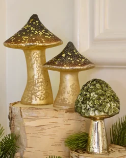 Woodland Glass Mushrooms