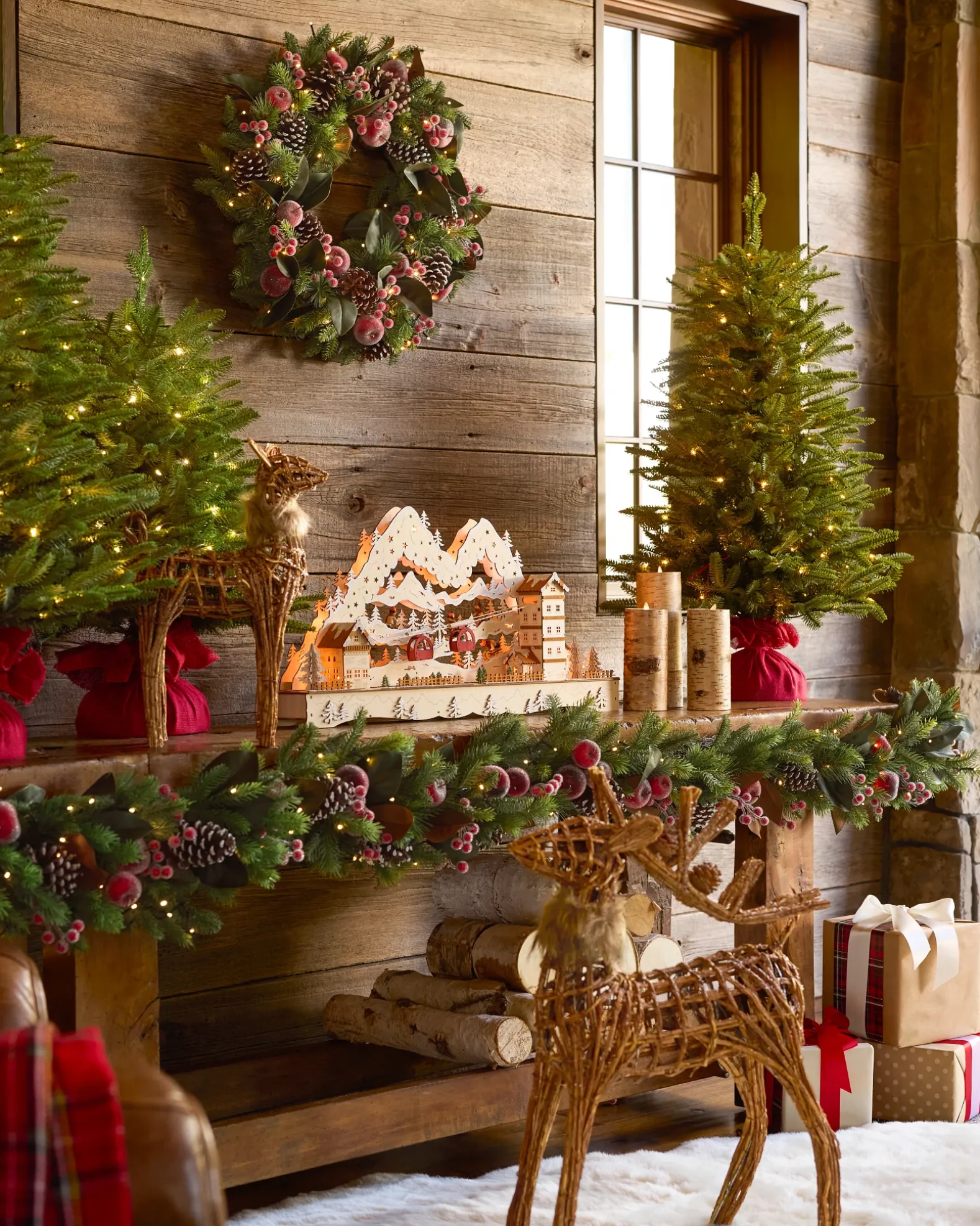 Woodland Reindeer & Sleigh